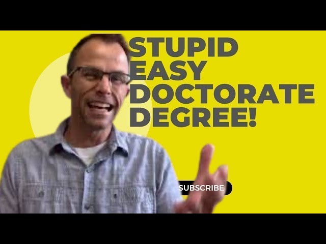 Don't Apply To EASY Doctoral Programs! Here's Why | Professor: The Secret To An EXCEPTIONAL CAREER