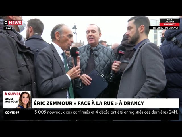 David Guiraud face à Eric Zemmour à Drancy