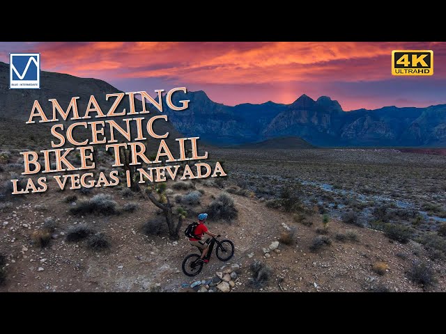 Amazing Scenic Bike Trails - Broke Back Mtn Trail: Red Rock Canyon, Las Vegas  NV (Calico Basin)