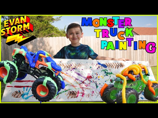 Monster Trucks Show How To Abstract Paint with Evan Storm