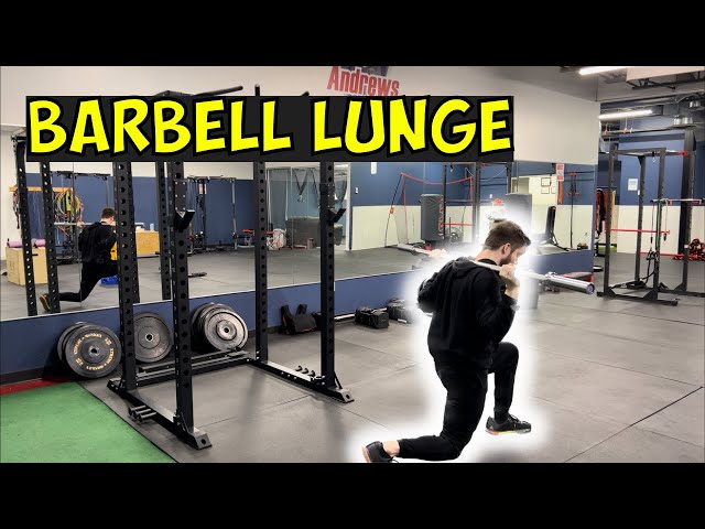 How to do the Barbell Forward Lunge Exercise | 2 Minute Tutorial
