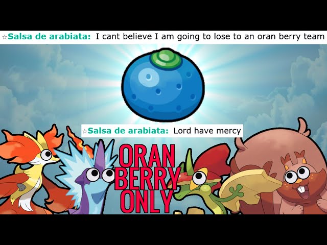 I put ORAN BERRY on my Pokemon and made people go CRAZY!