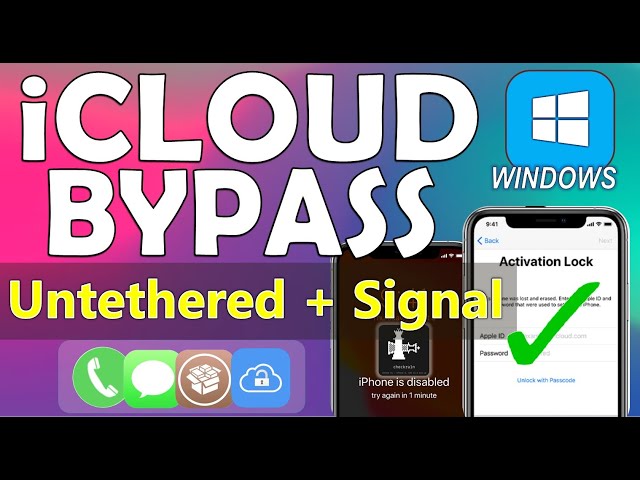 UnTETHERED iCLOUD BYPASS with SIGNAL [WINDOWS]