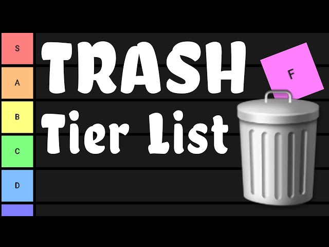 THIS TIER LIST IS TRASH. 14 Crafting Uses for Common Garbage