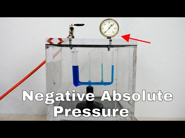 Capillary Tubes In a Vacuum Chamber—Negative Absolute Pressure (Part II)