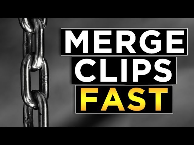 How to Merge Two Clips Together in Adobe Premiere Pro - FAST