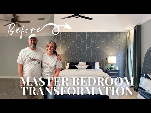 Master Bedroom & Bathroom Makeover || Wallpaper Ideas || 2024 Interior Design Trends