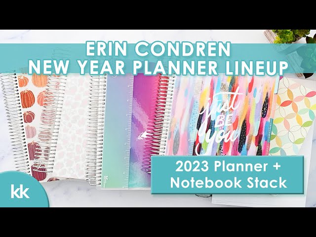 Erin Condren LifePlanner 2023 Planner Stack Planners and Notebook Lineup for the New Year EC Haul