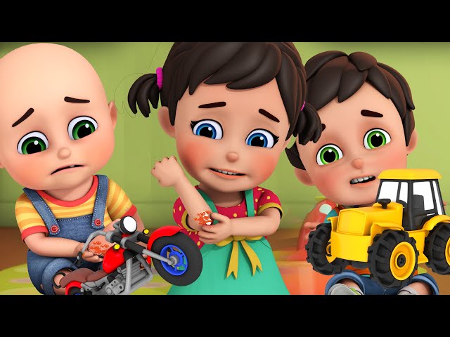 The Boo Boo Song with Toys | kids cartoon| + More @JugnuKidsvideos