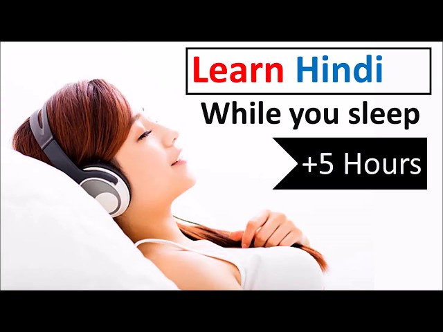 Learn Hindi while you sleep ✅ 6 hours 👍 1000 Basic Words and Phrases 💙