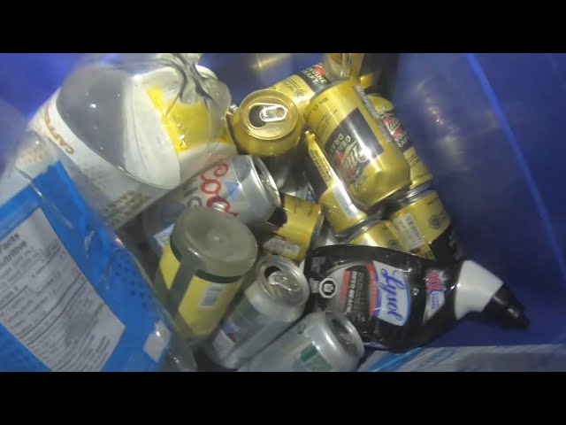Thursday night collecting empties ￼