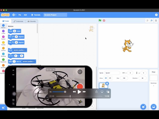 Scratch3-Tello -  Control Tello drone using Scratch 3.0