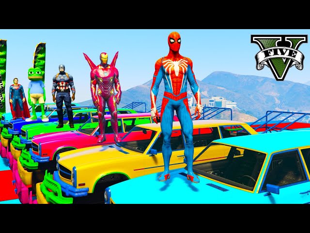 GTA 5 Impossible Race! With Super Cars, Motorcycle With Trevor! Epic Stunt Map Challenge