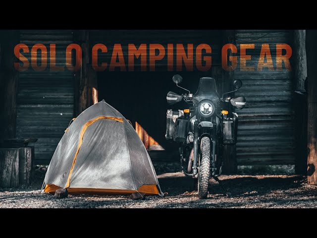 All the gear I took on a month long solo motorbike adventure