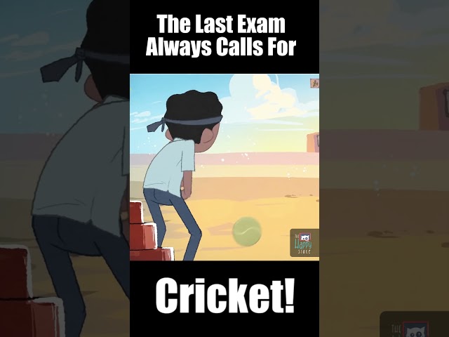 The Last Exam Always Calls For Cricket #Shorts #Animation #cricket