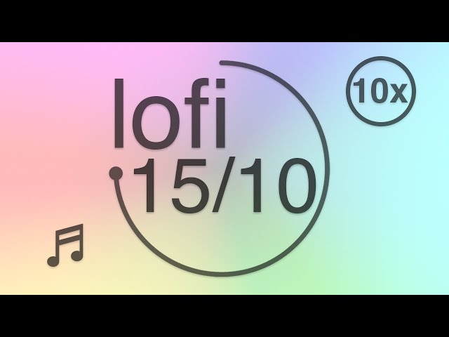 15/10 - Pomodoro - 15 minute timer with 10 minute breaks - Lofi - Muted Pastel
