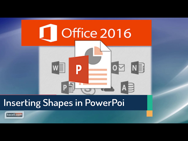 PowerPoint 2016 Tutorial: Inserting and Customizing Shapes in a Slide  (9/30)