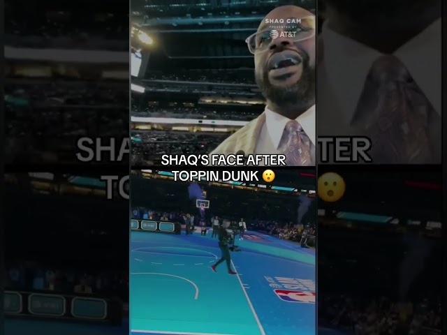 Shaq impressed by Jacob Toppin dunk over Obi. 🤣😮