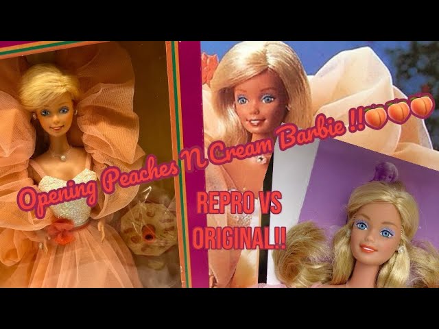 PEACHES N CREAM BARBIE DOLL REVIEW!! OPENING A RARE EXPENSIVE DOLL BECAUSE I WANT TO!!