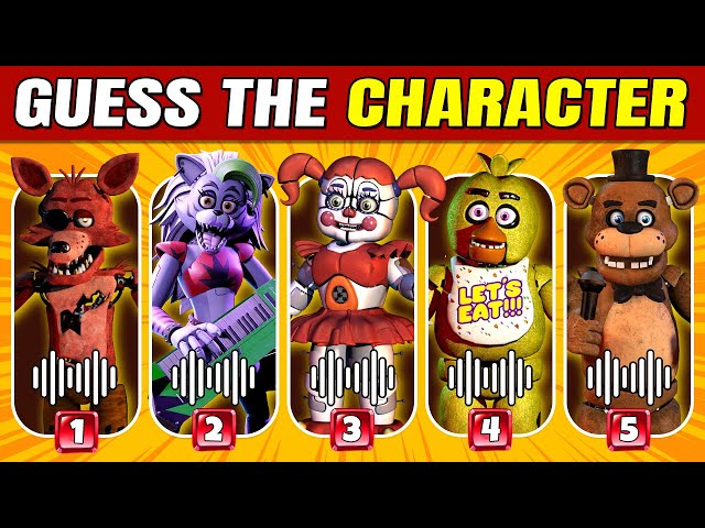 Guess The FNAF Character by Emoji  & Voice - Fnaf Quiz | Five Nights At Freddys| Freddy, Foxy, Chica