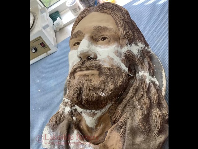 Jesus Christ Bust Statue Restoration