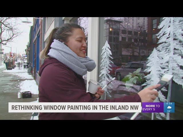 Local artist rethinking window painting in the Inland Northwest