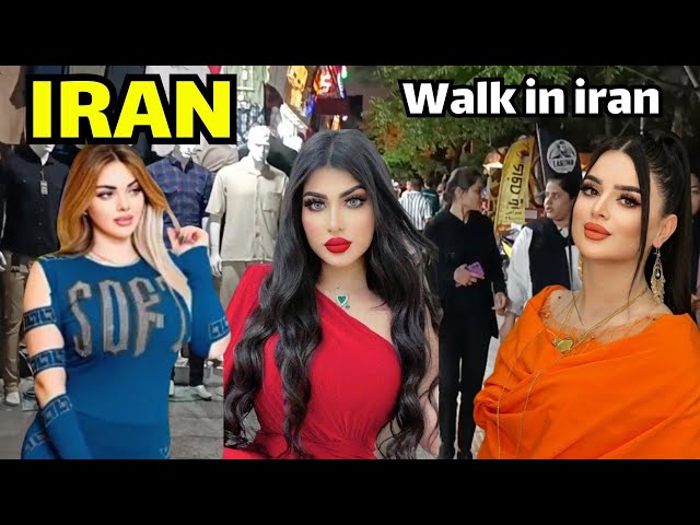 IRAN 🇮🇷 walking in the city of Shiraz, walking in an of the famous streets(خیابان کریم خان زند)