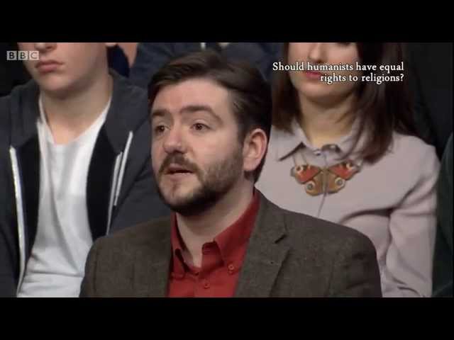 Christian man says humanists are debauched. Andrew Copson explains what Humanism is really all about