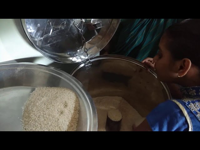 Adult with Deafblindness - Veeragana Lakshmi - Rice Measuring
