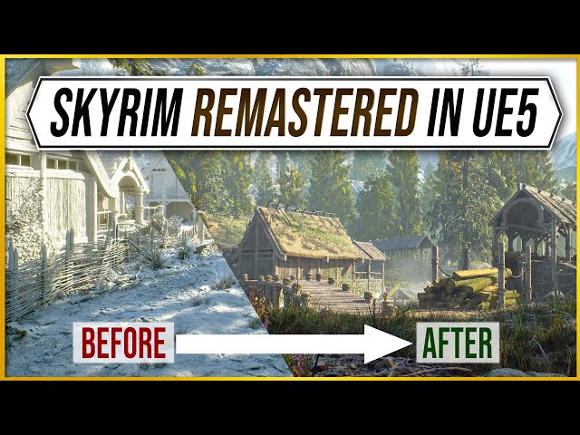 Skyrim REMASTERED Rirverwood Gameplay in Unreal Engine 5 – Will The Elder Scrolls 6 look this good?