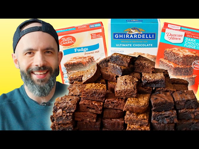 Blind Taste Test: Boxed Brownie Mix | Ranked with Babish