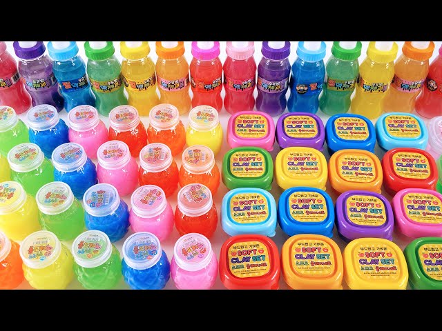 Satisfying Video l Mixing All My Slime Smoothie l How to make Slime Pool RainbowToyTocToc