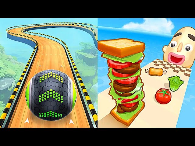 Going Balls vs Sandwich Runner 🌈 Gameplay Android iOS 💥 Nafxitrix Gaming Game 39
