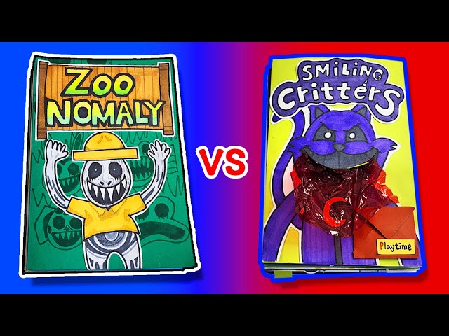 Zoonomaly🐣 vs Poppy Playtime Chapter 3🐱  (Game Book Battle, Horror Game, Paper Play)