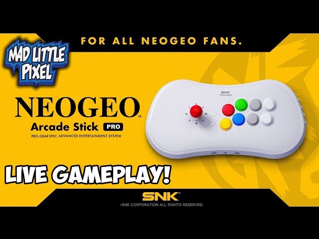 Neo Geo Arcade Stick Pro Live Testing!
