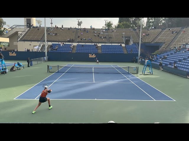 Tian Fangran (UCLA) vs Sabina Zeynalova (TEX) College Tennis