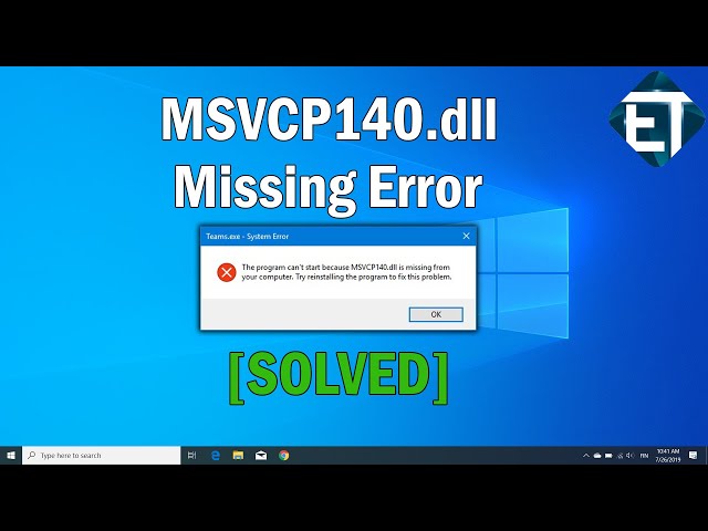 How to Fix MSVCP140.dll Missing in Windows 10, 8, 7 (2 Fixes)