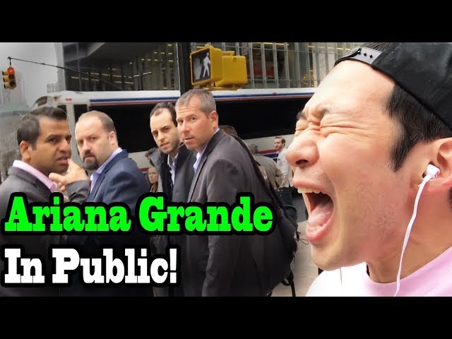 ARIANA GRANDE - "No Tears Left to Cry" - SINGING IN PUBLIC!!