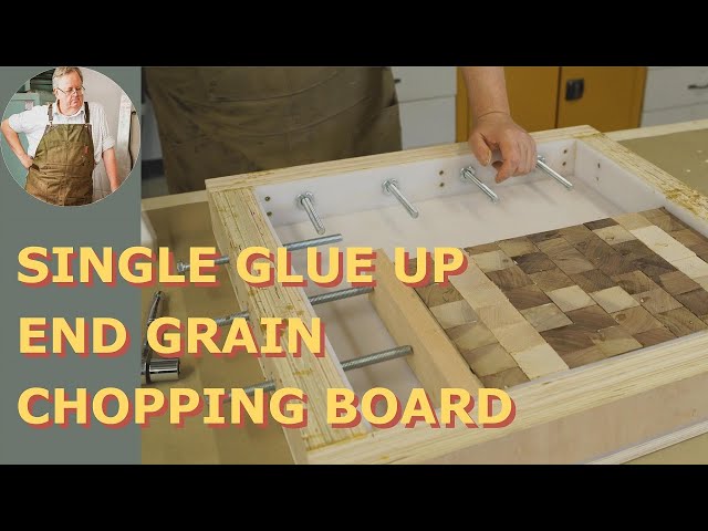 Awesome Single Glue up End Grain Chopping Board (Easy Watching Build Video)