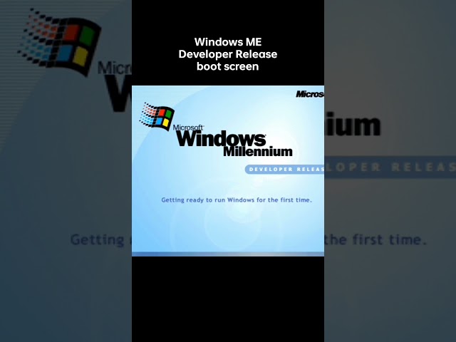 Windows ME Developer Release boot screen