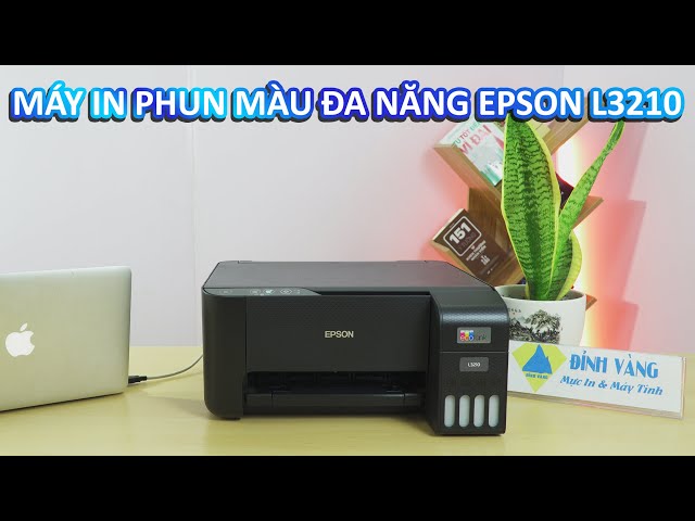 Giới thiệu Máy in Epson EcoTank L3210 | In màu, Scan, Copy đa chức năng