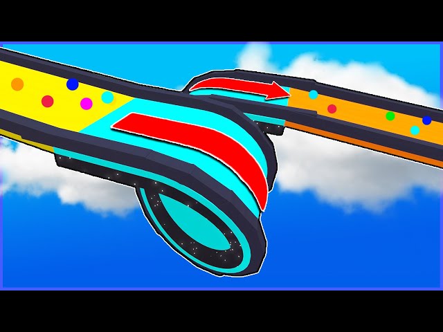 Making An Inverted Loop Marble Run! - Marble World Gameplay