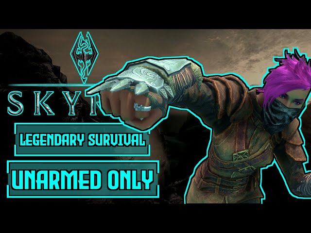 Can I Beat Skyrim Legendary Survival Difficulty With ONLY UNARMED?! | Skyrim Legendary Challenge!