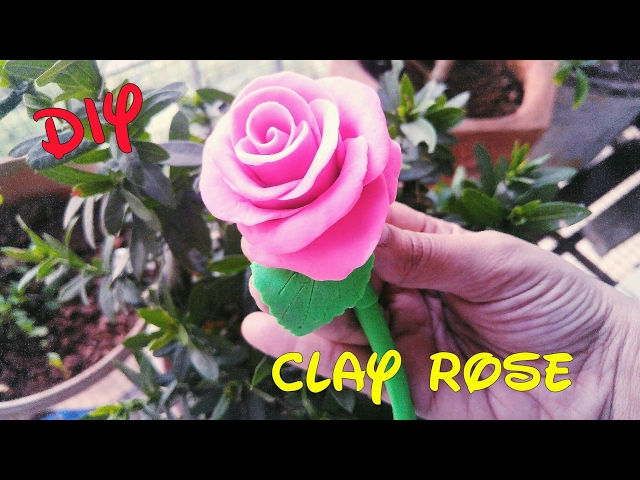 Clay Rose - How to make Clay Rose Tutorial