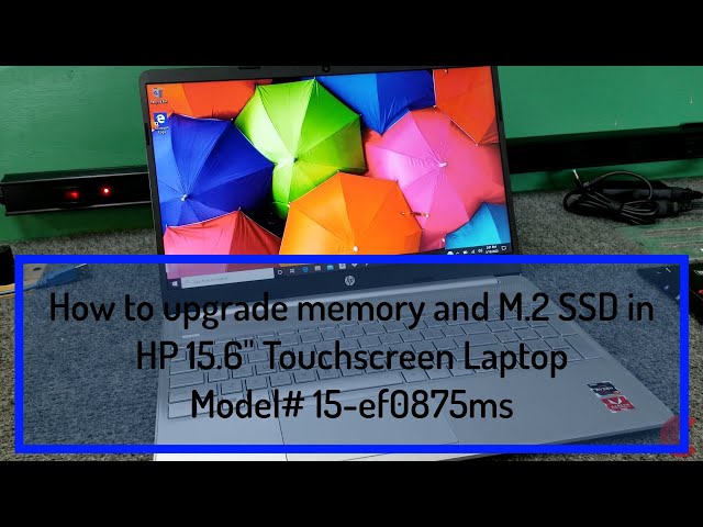 HP 15.6" Touch Screen Ryzen 7 Laptop SSD and Memory Upgrade
