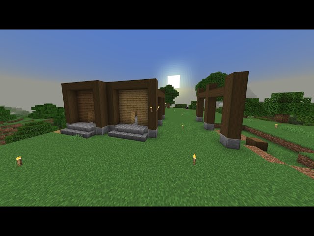 Building a house with a fan in my survival world (part 1) | Minecraft