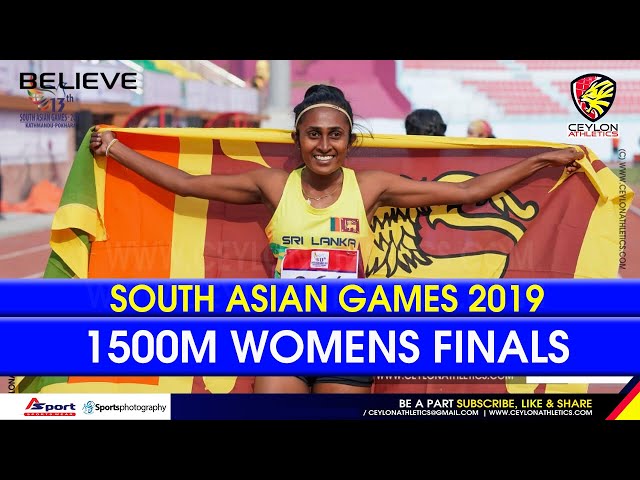 1500m Woman Finals   13th South Asian Games 2019   Nepal   Sri Lanka Players