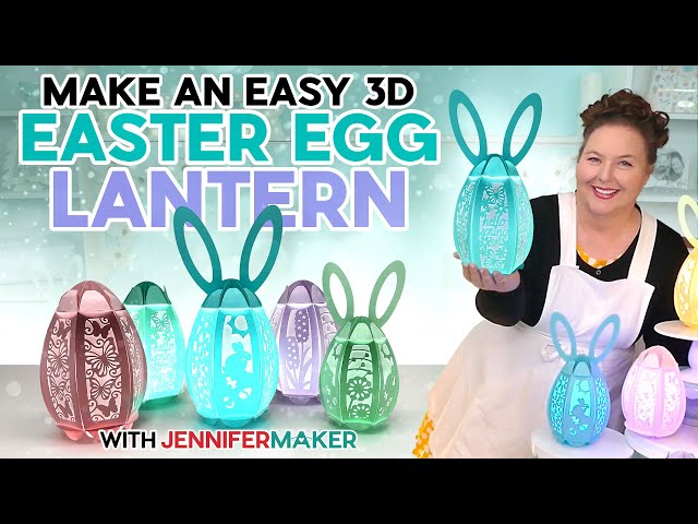 Light Up Your Easter With A 3D Egg Lantern! Free SVG!