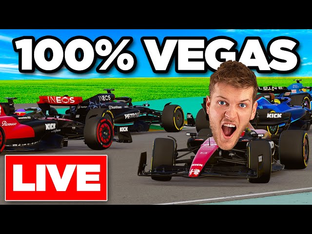 100% Full Vegas GP Vs Viewers! F1 23 Online Races | LIVE 🔴