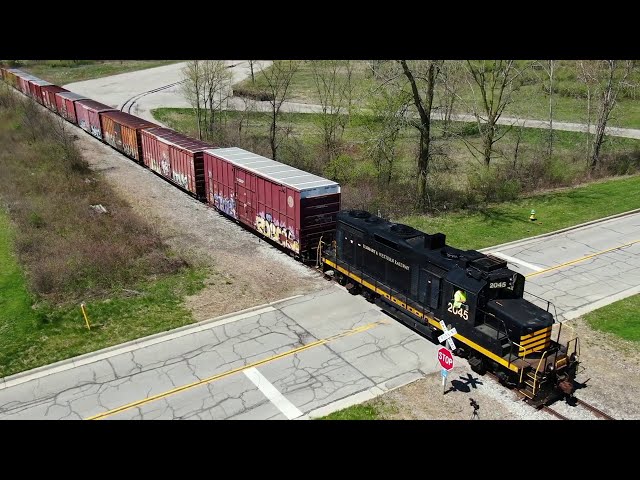 Elkhart & Western 2045 ND&W Tomato Paste Express weathered boxcar roof Ex Maumee & Western Railroad